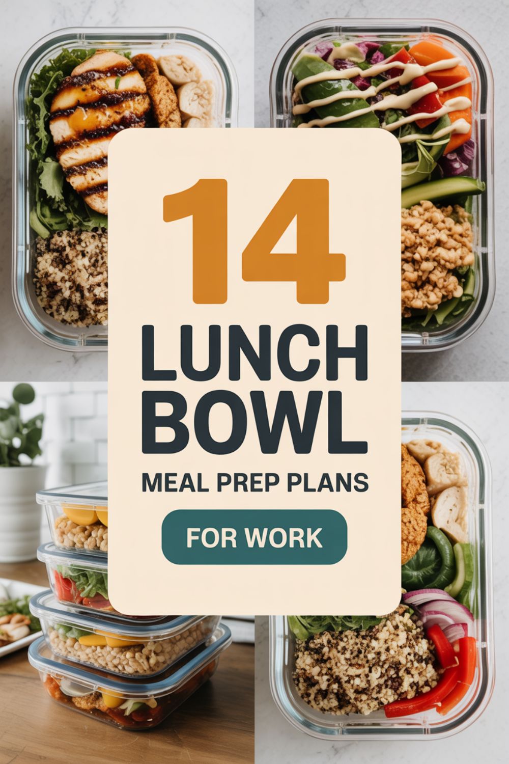 14 Lunch Bowl Meal Prep Plans for Work