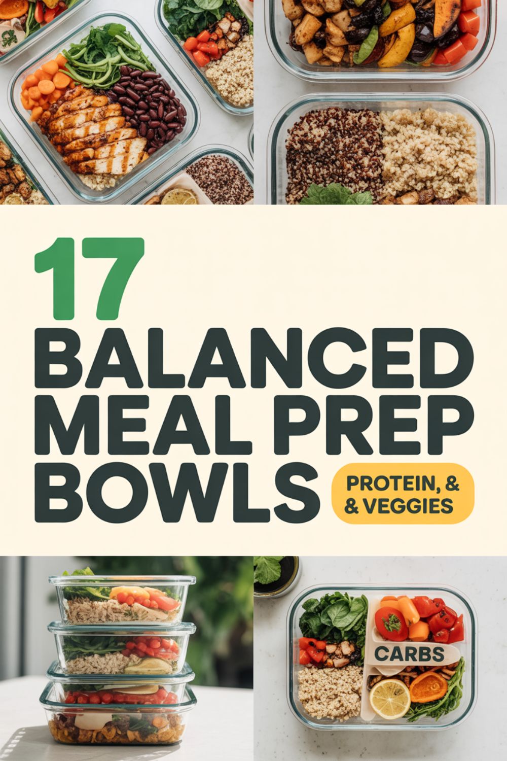 17 Balanced Meal Prep Bowls with Protein Carbs Veggies