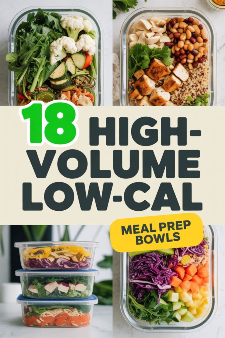 18 High-Volume Low-Cal Meal Prep Bowls