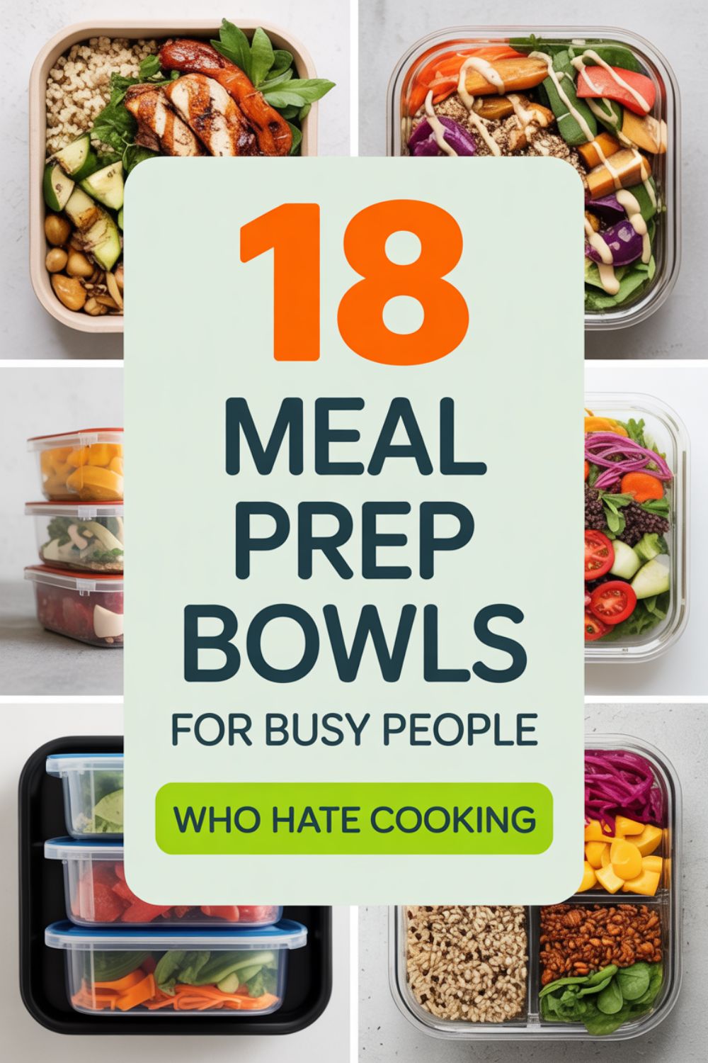 18 Meal Prep Bowls for Busy People Who Hate Cooking