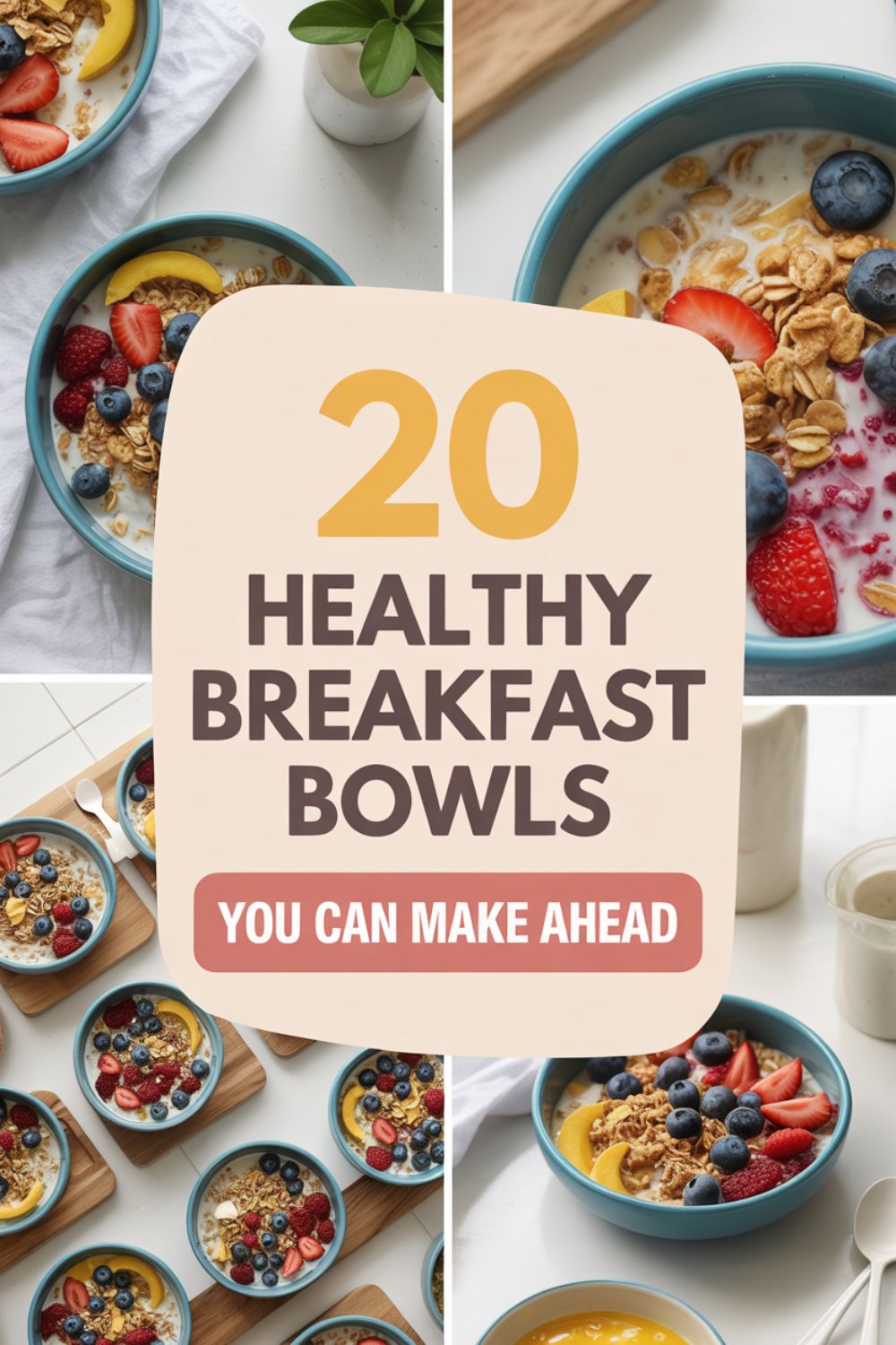 20 Healthy Breakfast Bowls You Can Make Ahead