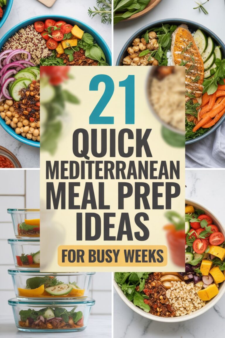 21 Quick Mediterranean Meal Prep Ideas for Busy Weeks