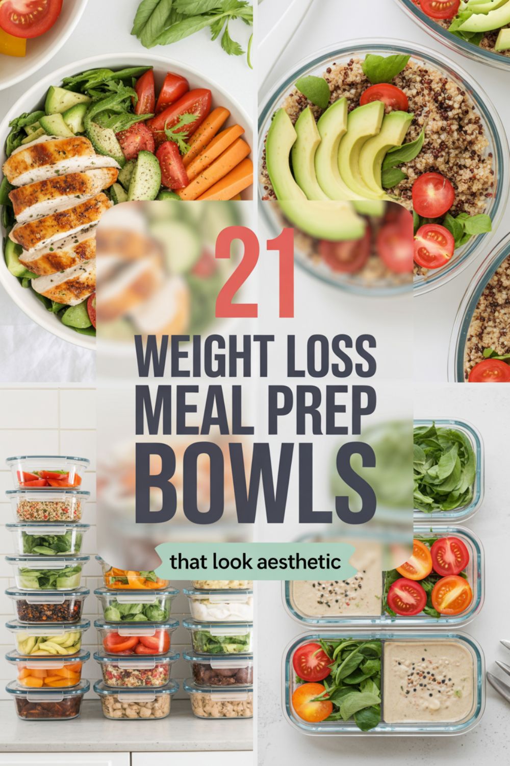 21 Weight Loss Meal Prep Bowls That Look Aesthetic