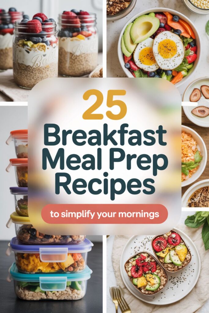 25 Breakfast Meal Prep Recipes To Simplify Your Mornings