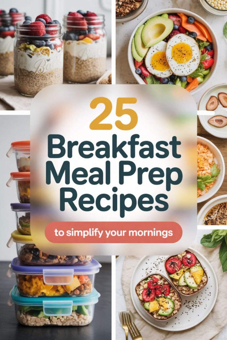 25 Breakfast Meal Prep Recipes to Simplify Your Mornings
