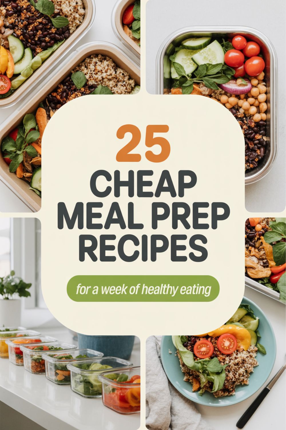 25 Cheap Meal Prep Recipes for a Week of Healthy Eating