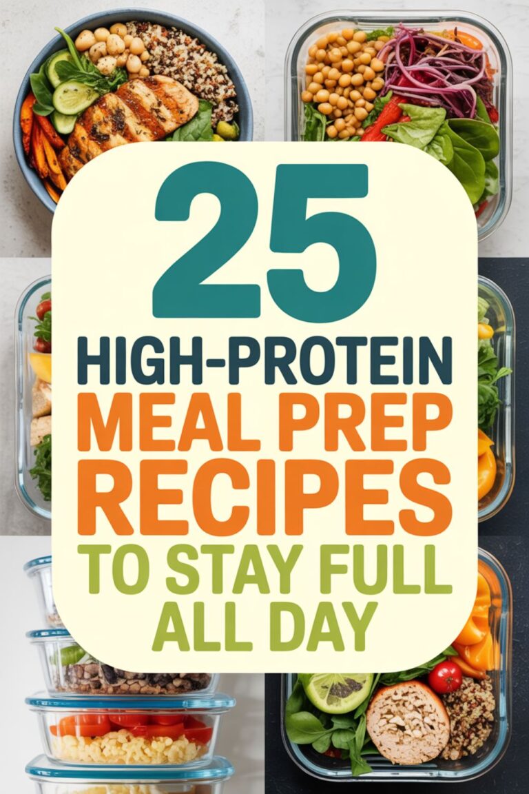 25 High-Protein Meal Prep Recipes to Stay Full All Day
