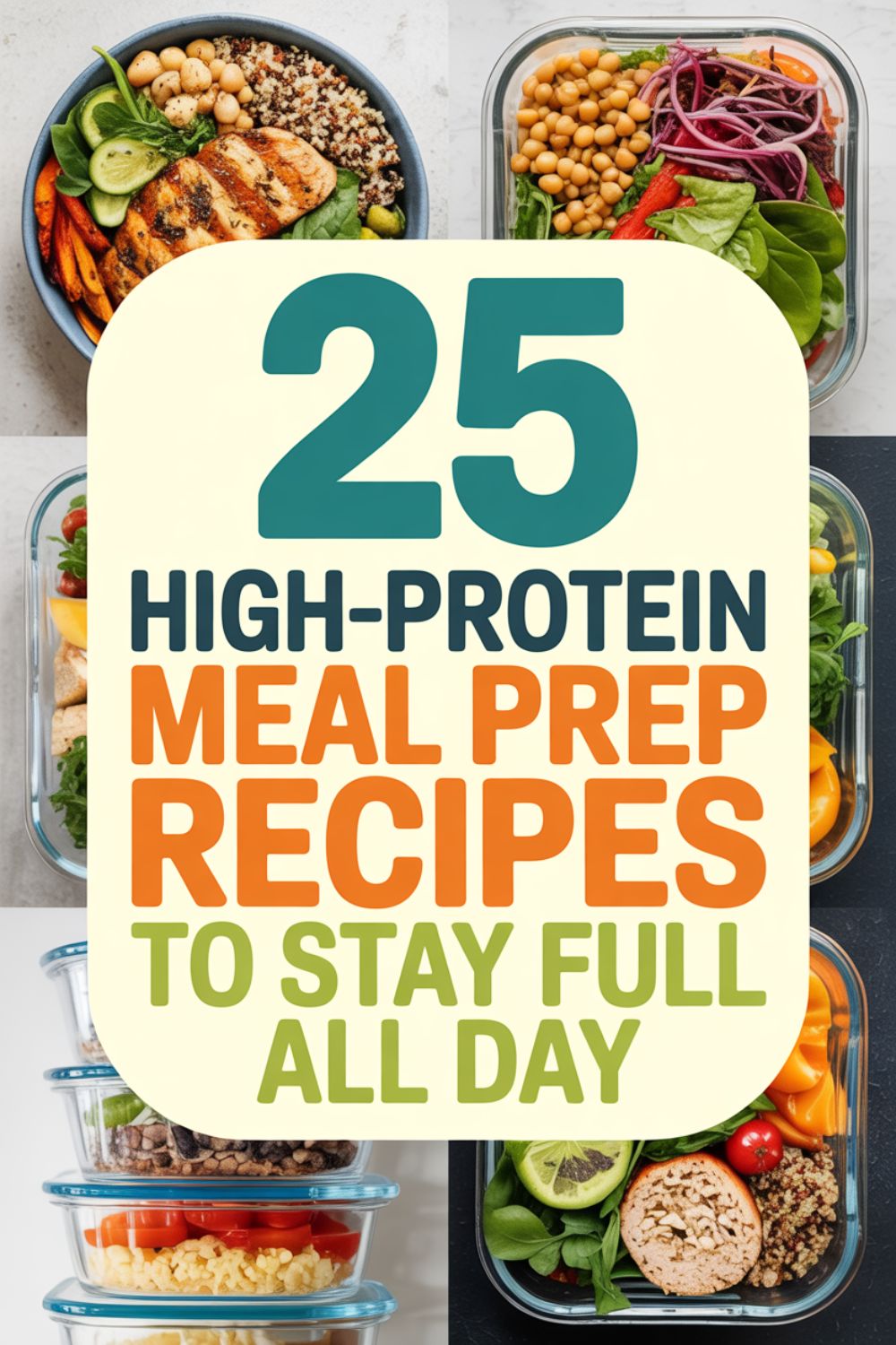 25 High Protein Meal Prep Recipes to Stay Full All Day
