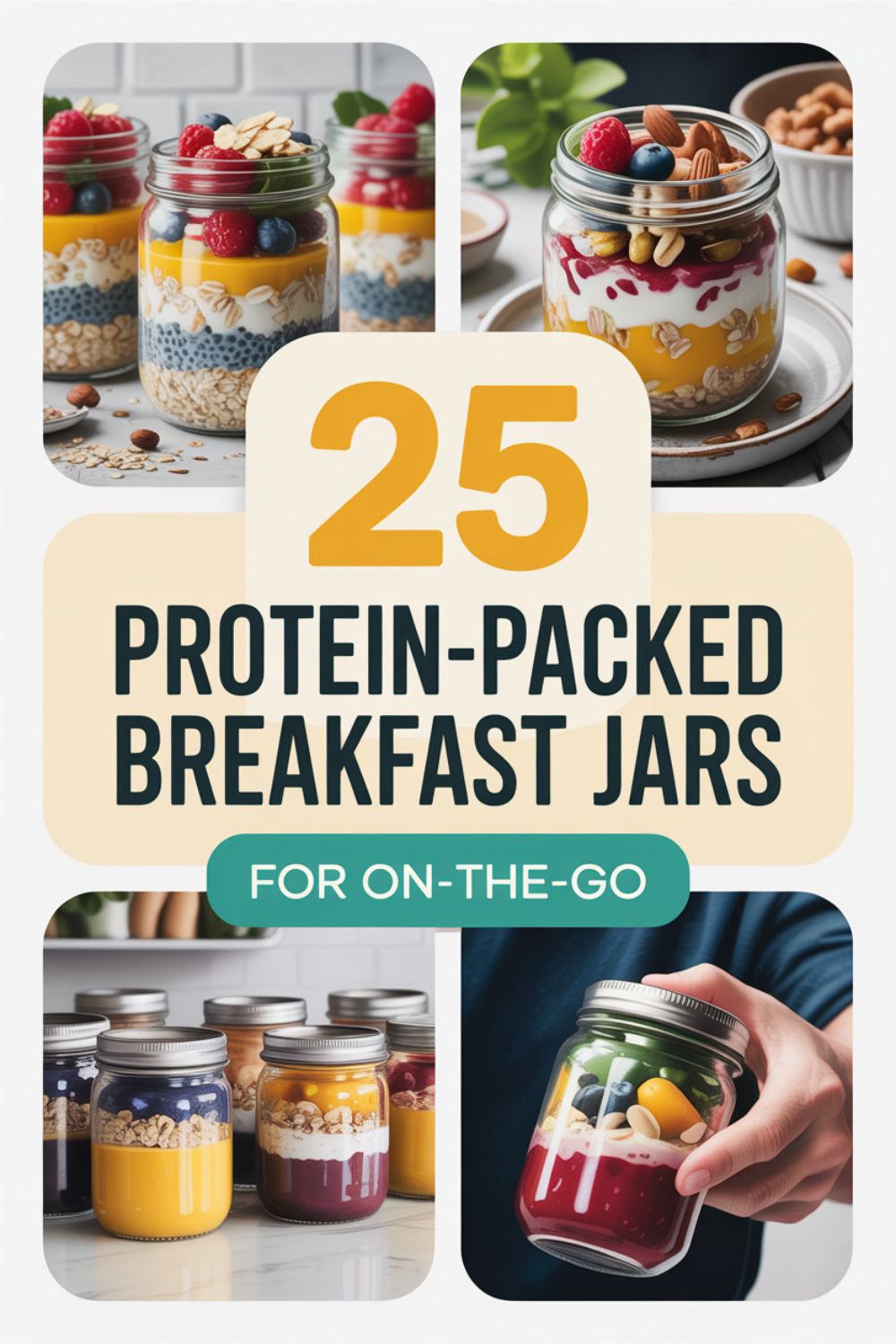 25 Protein Packed Breakfast Jars for On the Go