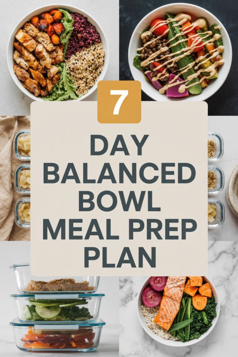 7-Day Balanced Bowl Meal Prep Plan