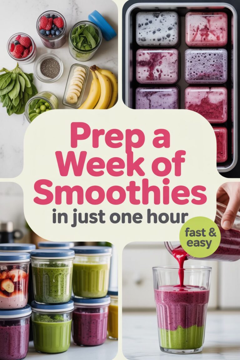How to Prep a Week of Smoothies in One Hour