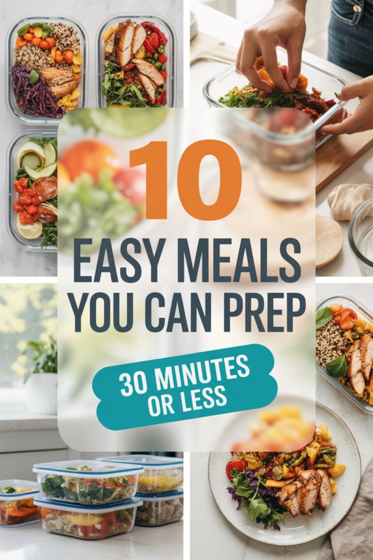 10 Easy Meals You Can Prep in 30 Minutes or Less