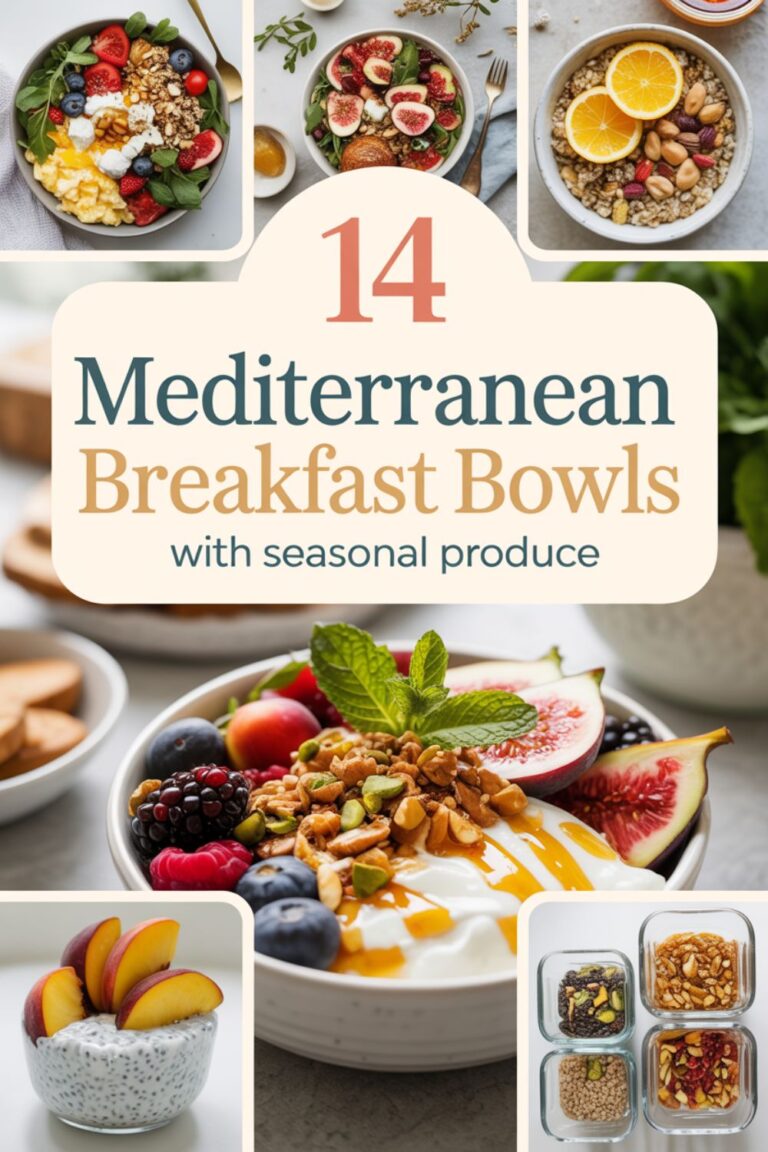 14 Mediterranean Breakfast Bowls with Seasonal Produce