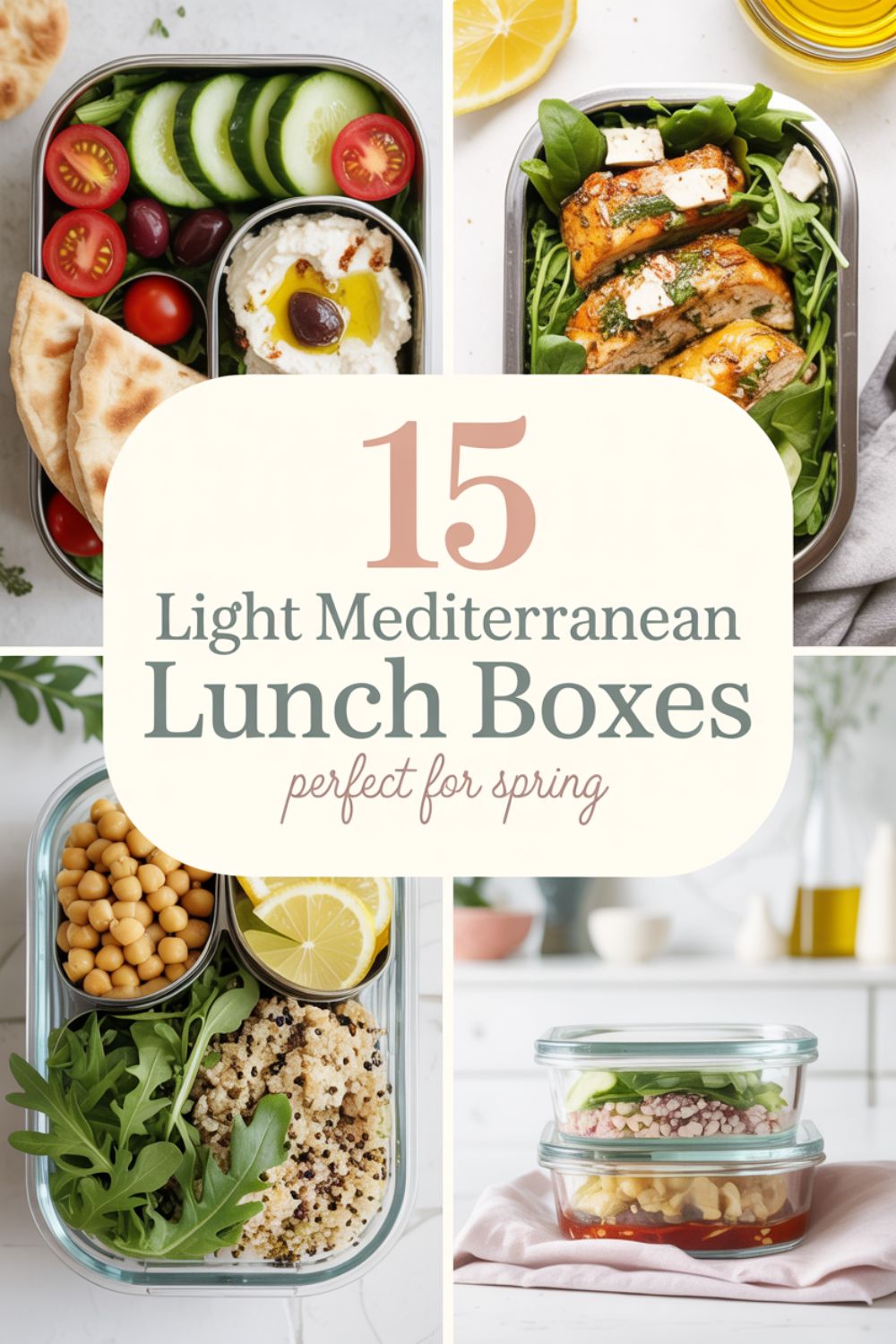 15 Light Mediterranean Lunch Boxes Perfect for Spring