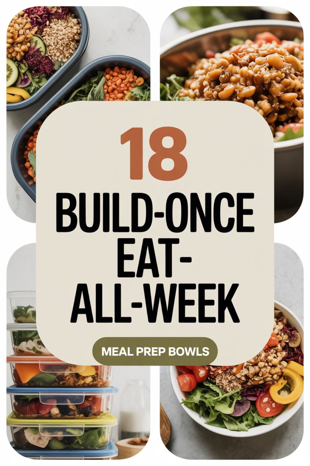 18 Build Once Eat All Week Meal Prep Bowls