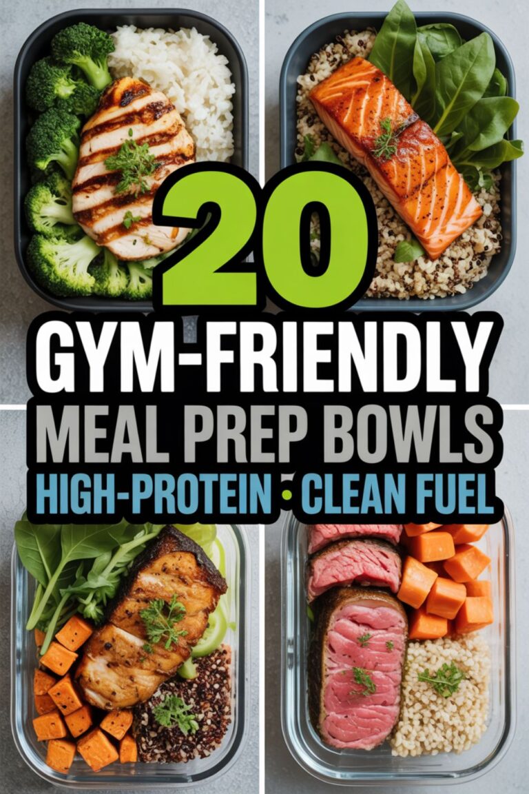20 Gym-Friendly Meal Prep Bowls That Actually Taste Good