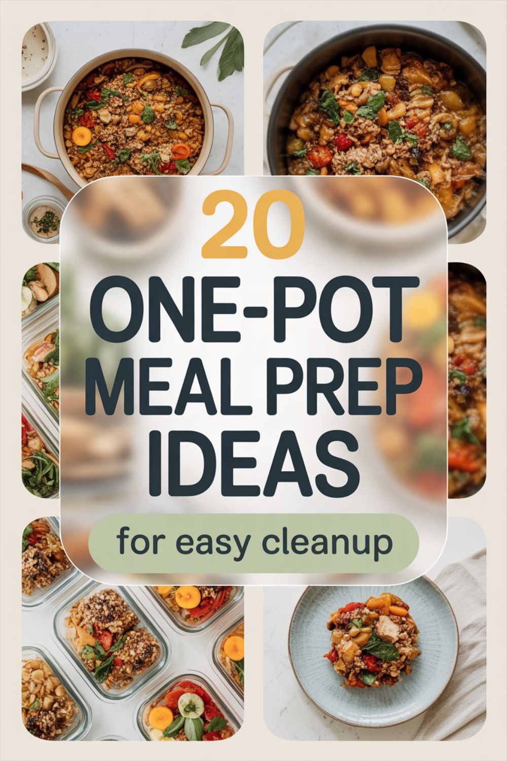 20 One Pot Meal Prep Ideas for Easy Cleanup