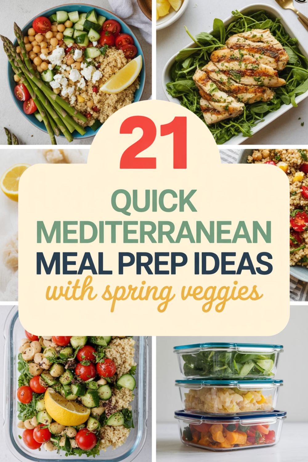 21 Quick Mediterranean Meal Prep Ideas with Spring Veggies