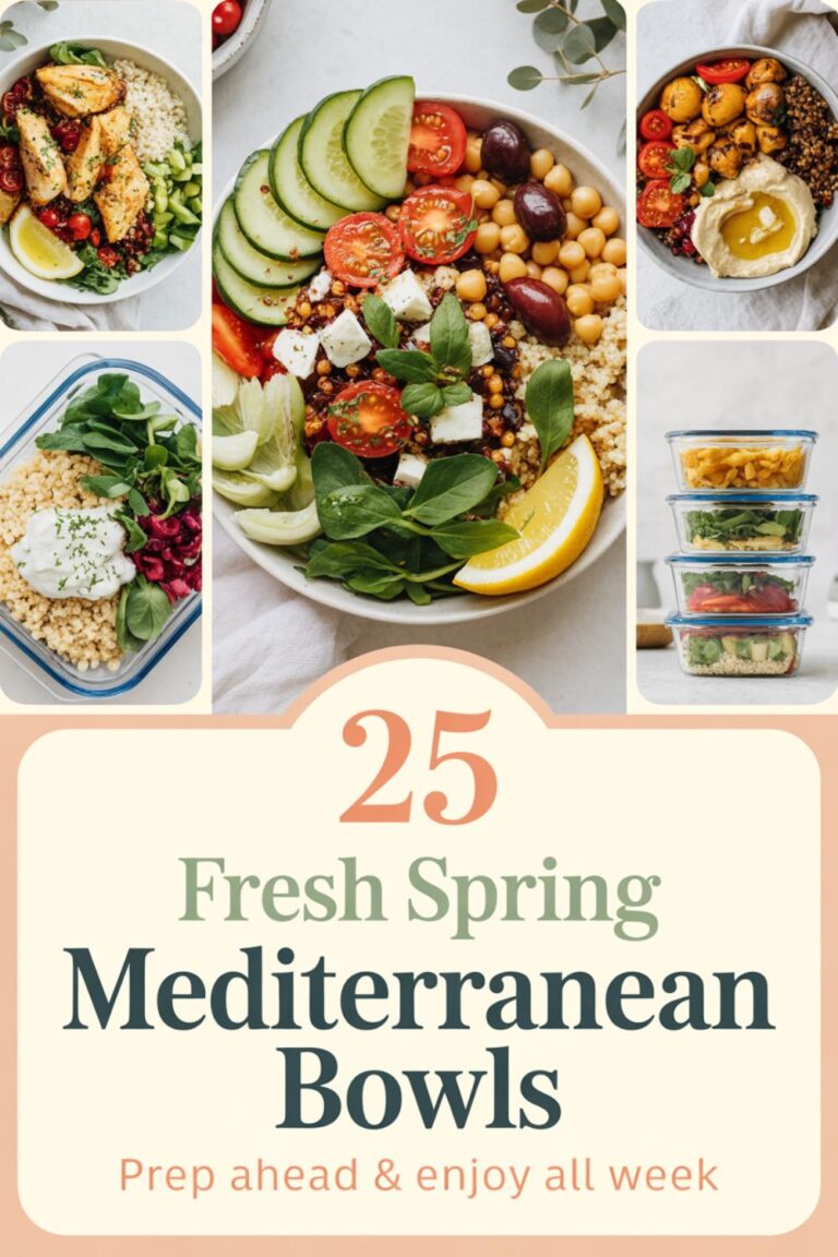 25 Fresh Spring Mediterranean Bowls to Prep Ahead