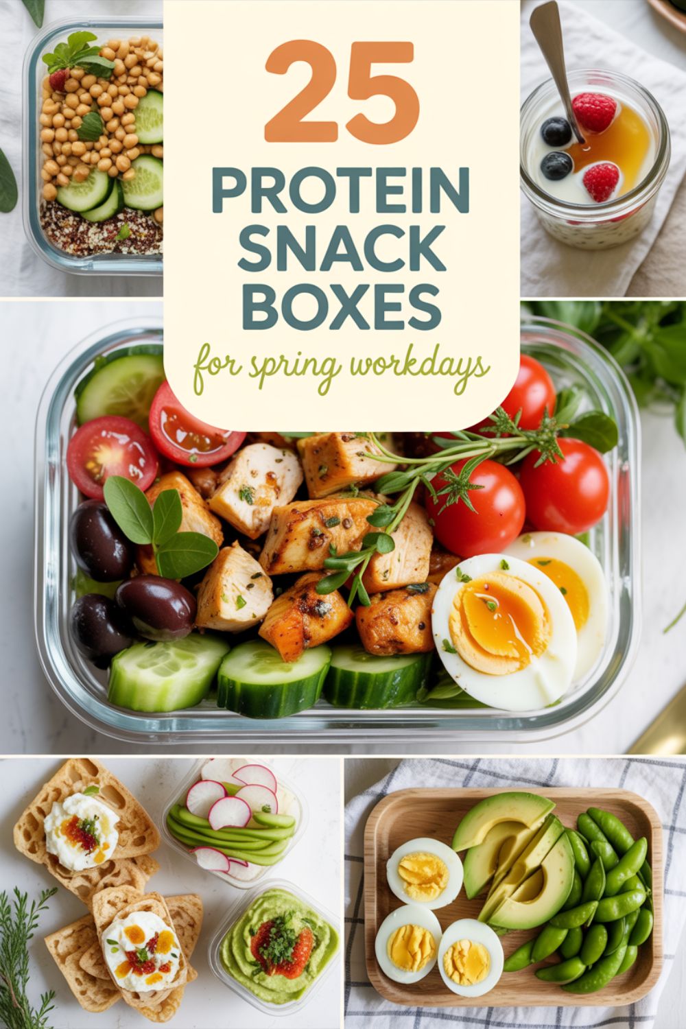 25 Protein Snack Boxes for Spring Workdays