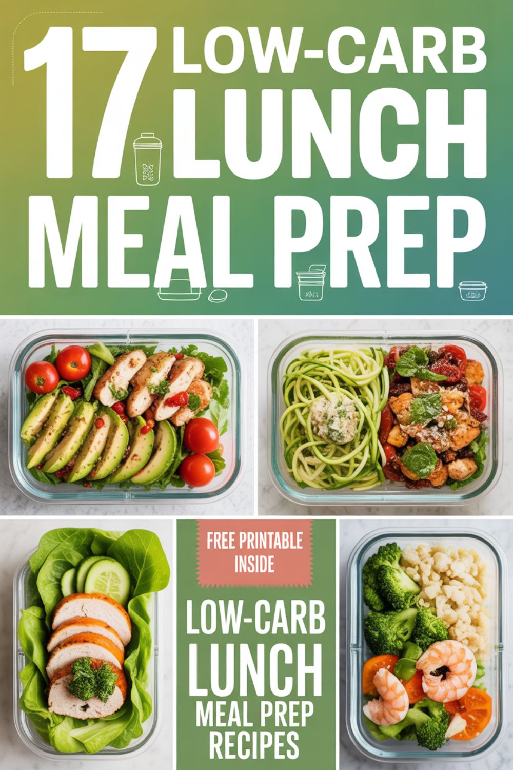 17 Low Carb Lunch Meal Prep Recipes