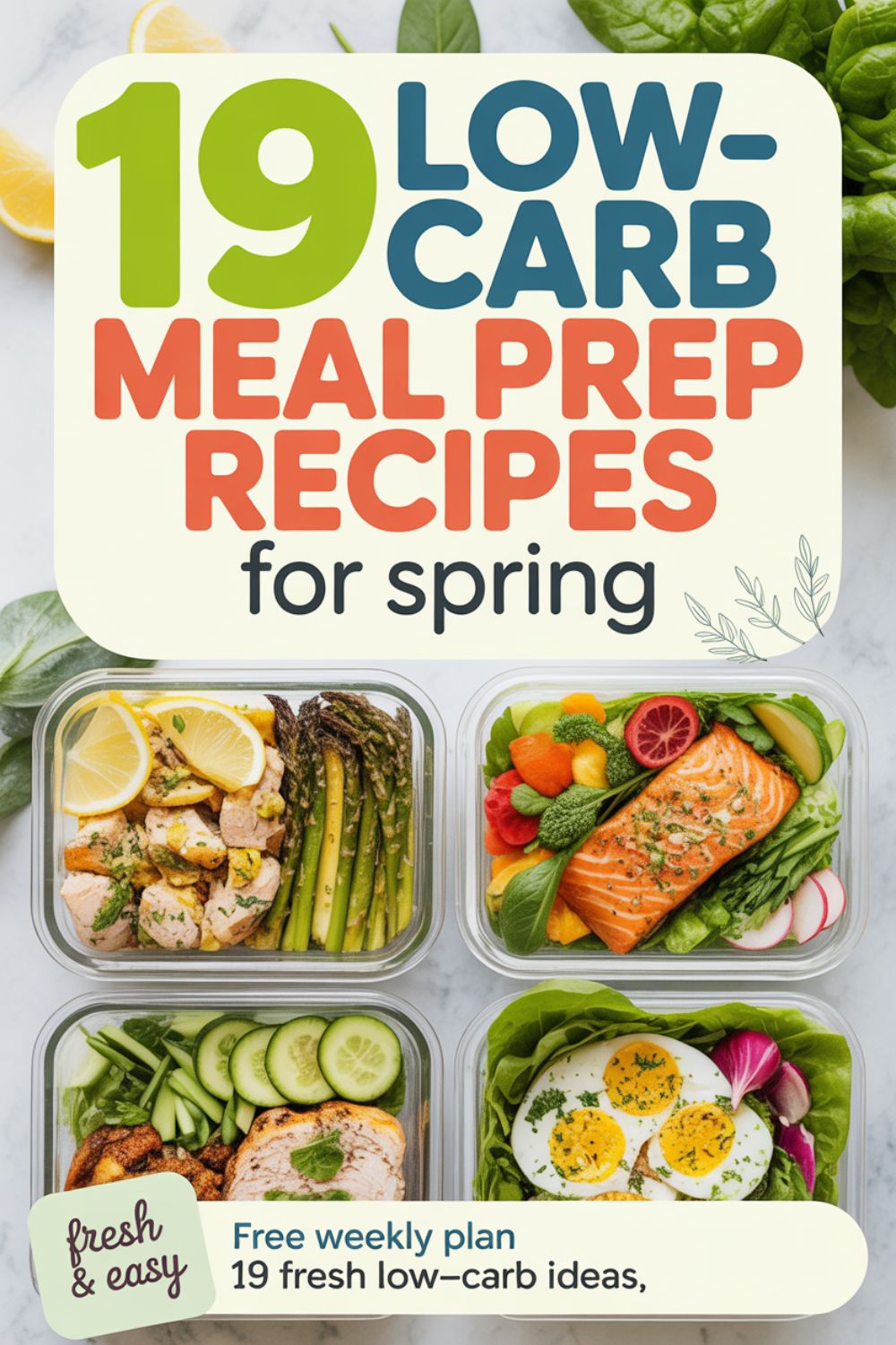 19 Low Carb Meal Prep Recipes for Spring