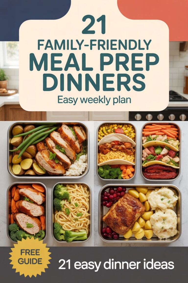 21 Family-Friendly Meal Prep Dinners