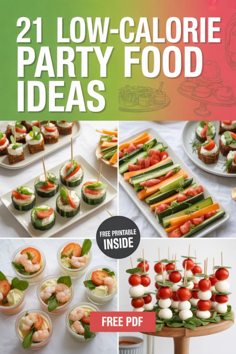 21 Low-Calorie Party Food Ideas That Actually Taste Good