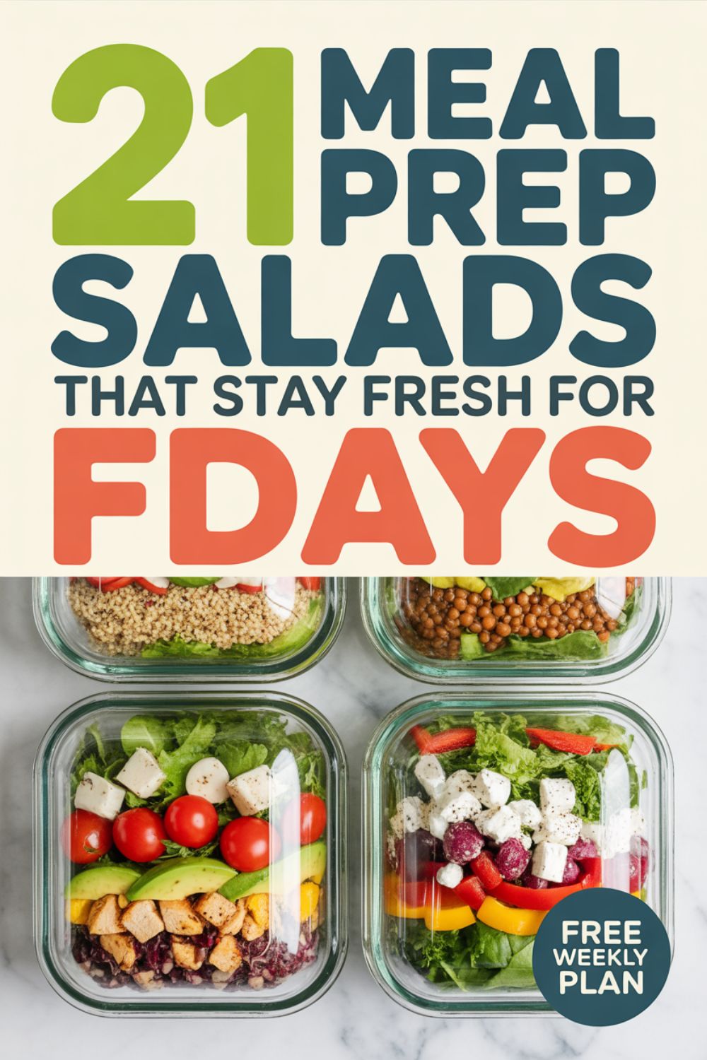 21 Meal Prep Salads That Stay Fresh for Days