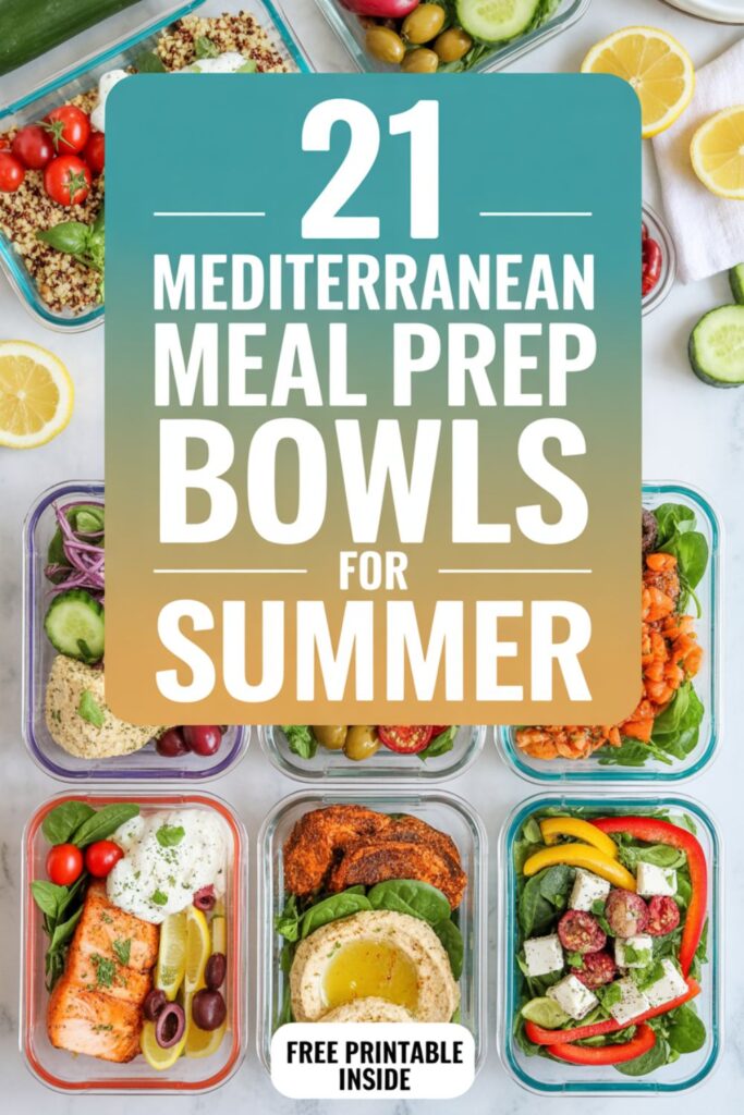 21 Mediterranean Meal Prep Bowls For Summer