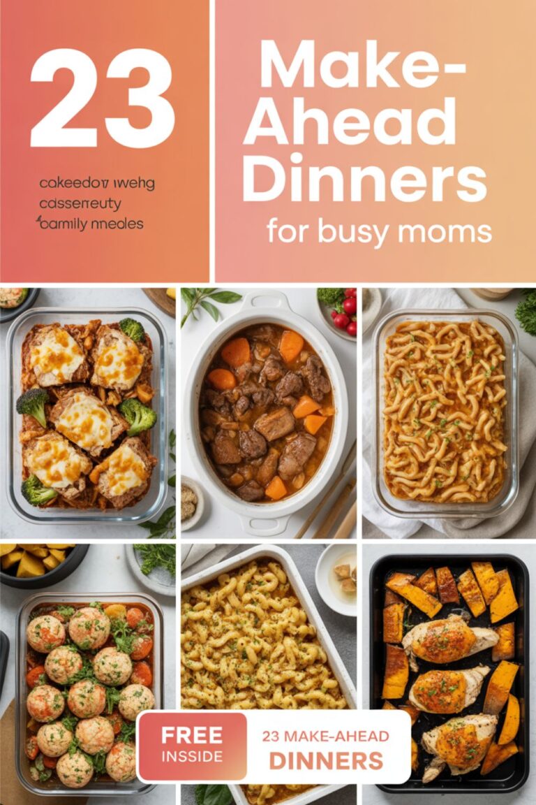 23 Make-Ahead Dinners for Busy Moms