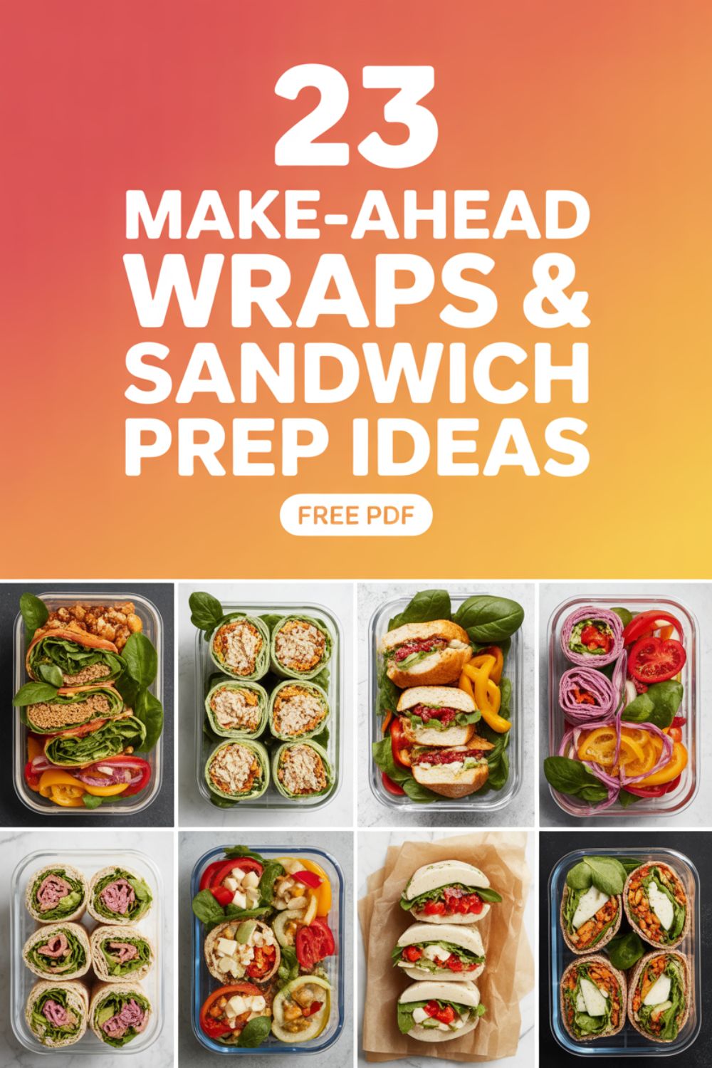 23 Make Ahead Wraps Sandwich Prep Ideas