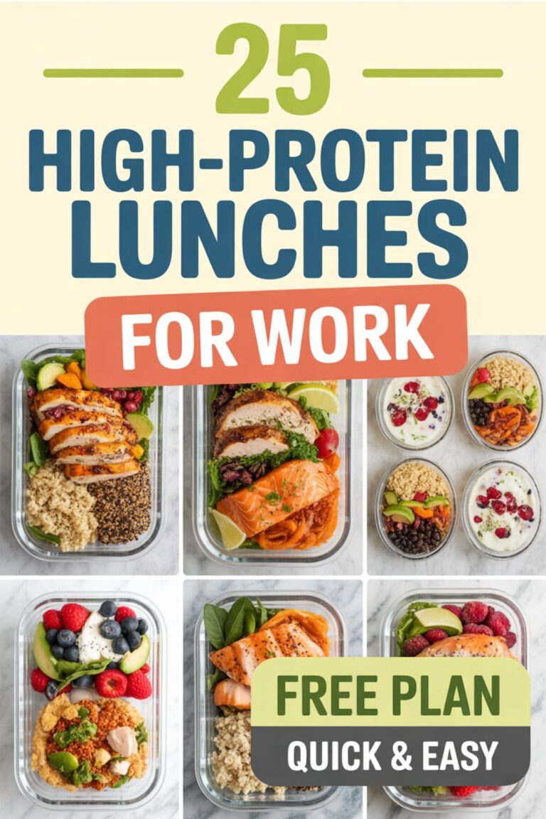 25 High-Protein Lunches for Work That Actually Keep You Full