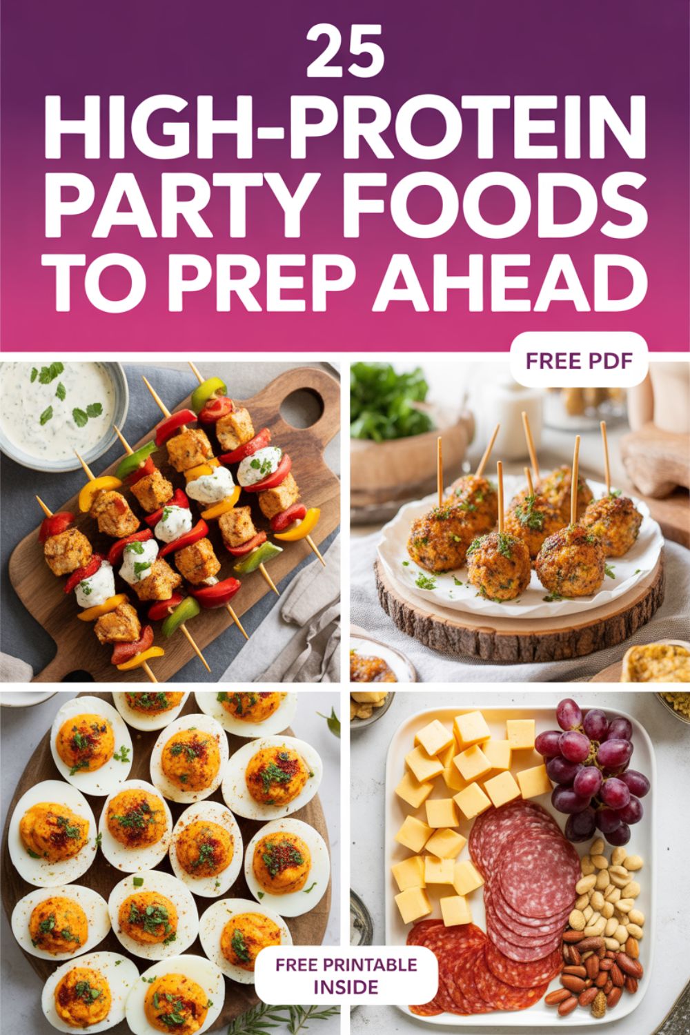 25 High Protein Party Foods to Prep Ahead