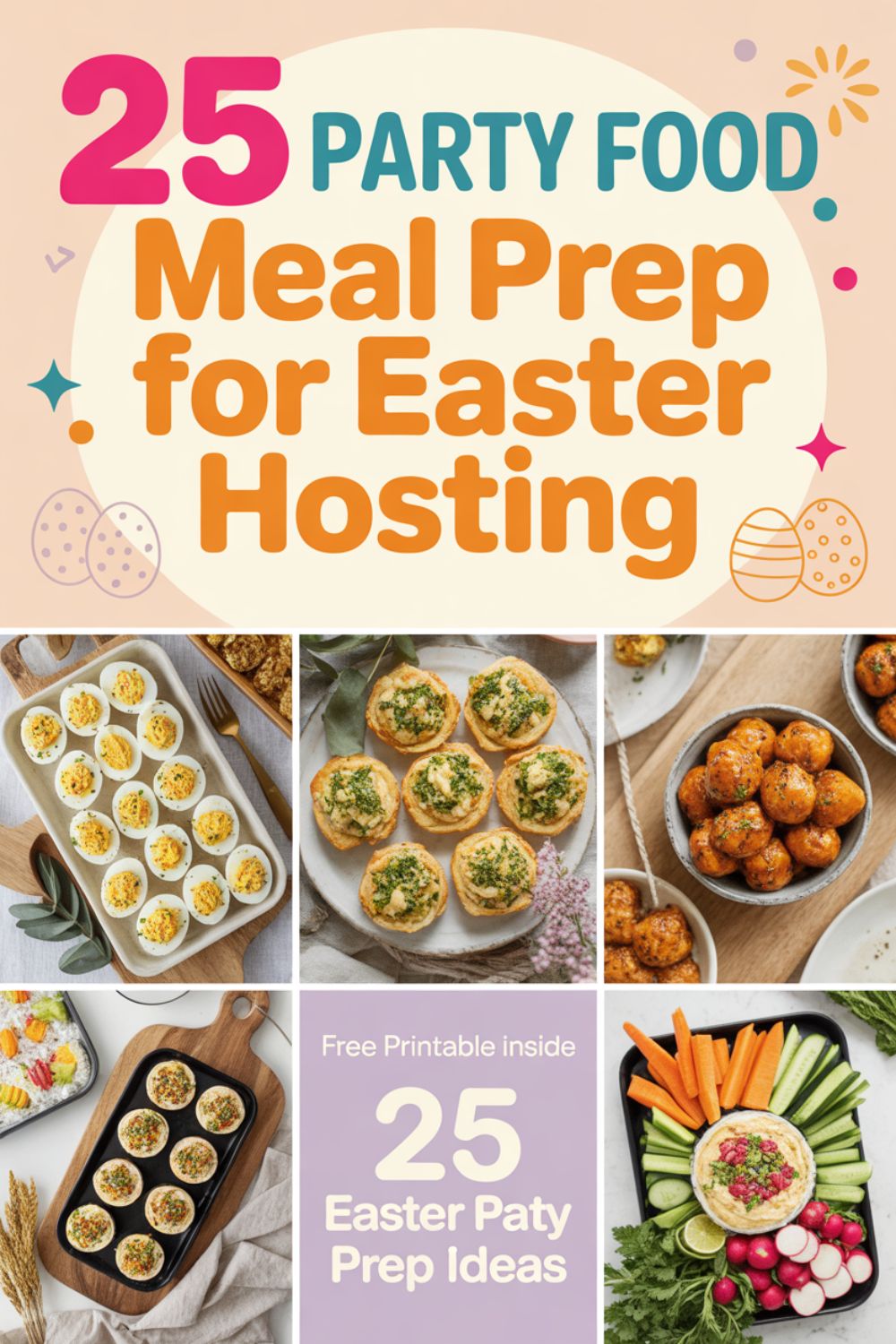 25 Party Food Meal Prep for Easter Hosting