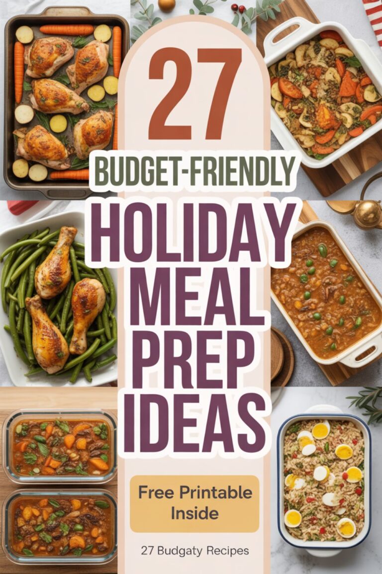 27 Budget-Friendly Holiday Meal Prep Ideas