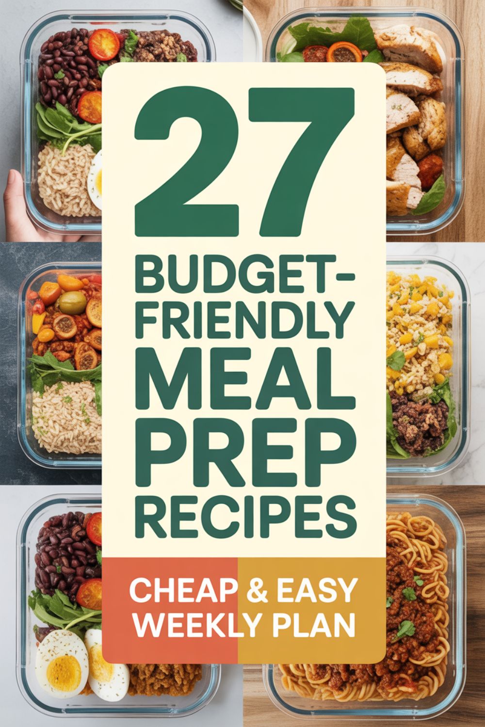 27 Budget Friendly Meal Prep Recipes
