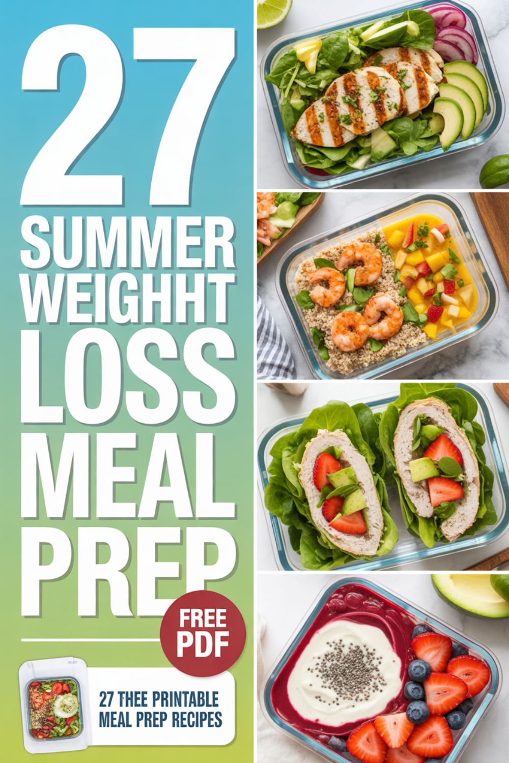 27 Summer Meal Prep Recipes for Weight Loss