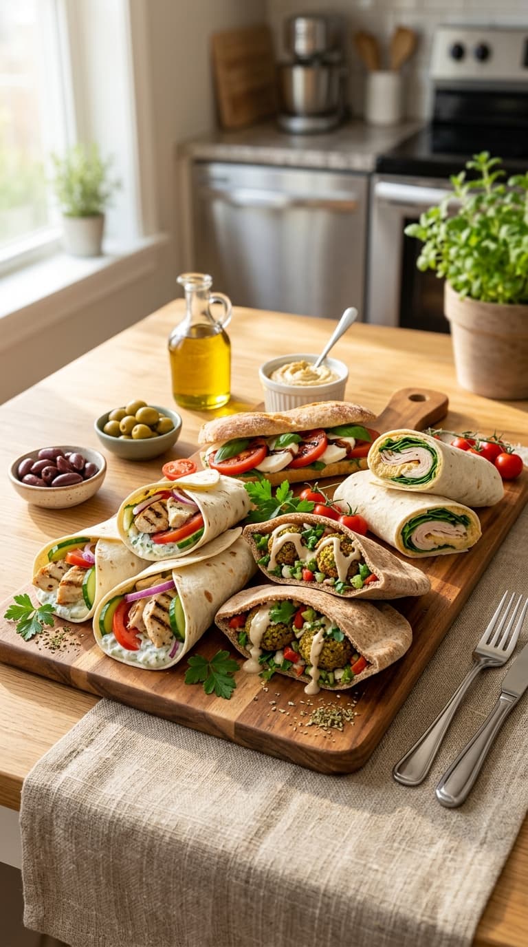 24 Mediterranean Diet Wraps & Sandwiches For Lunch