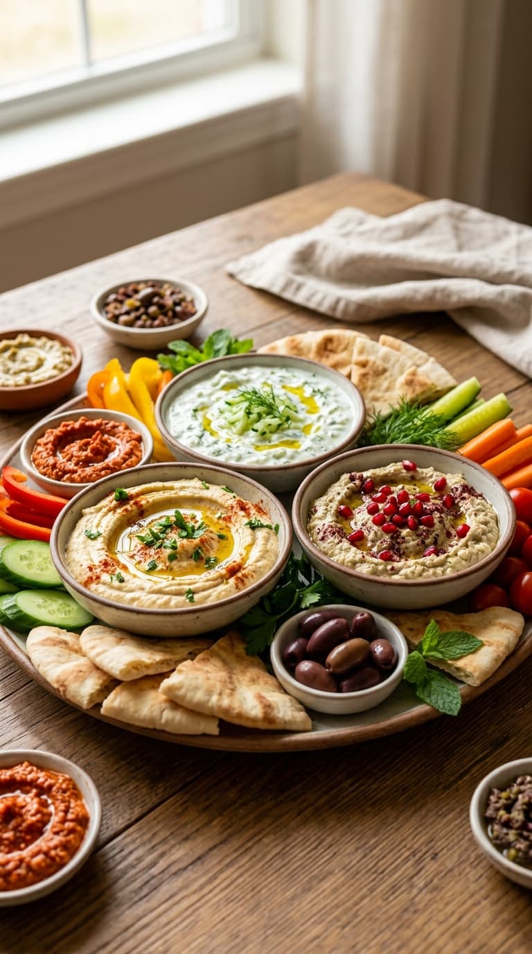 25 Mediterranean Diet Dips & Spreads: Hummus, Tzatziki & More