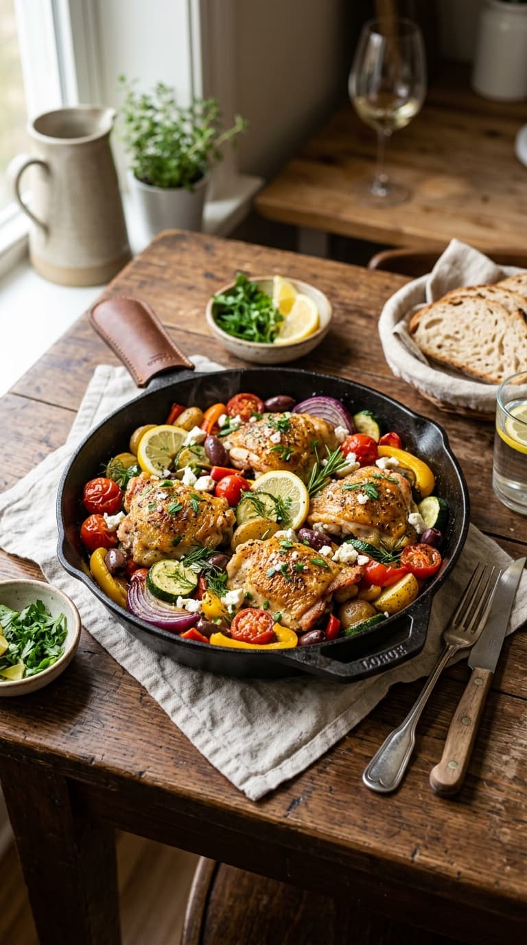 25 Mediterranean Diet One-Pan Dinner Recipes That Actually Make Weeknights Easy